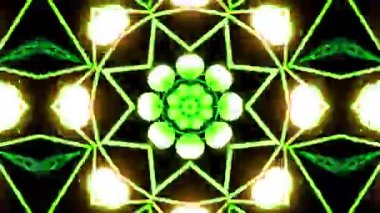 4K 3D Animasyon Futuristik Kaleydoskop desenleri. VJ Döngü Psikedelik Hareketi. Soyut Kaleydoskop Geçmişi. Hareket Grafikleri Deseni. 4K Fraktal Animasyon Görüntüsü
