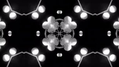 4K 3D Animasyon Futuristik Kaleydoskop desenleri. VJ Döngü Psikedelik Hareketi. Soyut Kaleydoskop Geçmişi. Hareket Grafikleri Deseni. 4K Fraktal Animasyon Görüntüsü