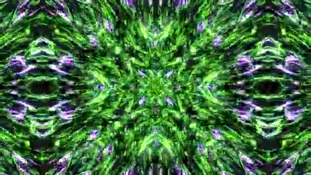 Animation Futuristic Kaleidoscope Patterns Loop Psychedelic Motion Abstract Kaleidoscope Background — Stock Video