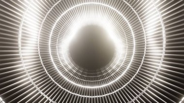 Üç boyutlu görüntüleme. Soyut bilim kurgu tünelinde uçuş. Geleceksel hareket grafikleri, yüksek teknoloji geçmişi. Zaman geçidi, ışık hızı hiperuzay kavramı. Parlayan teknoloji dokusu. Siber Punk