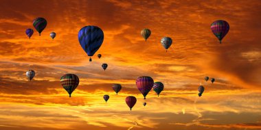Macera için sıcak hava balonu