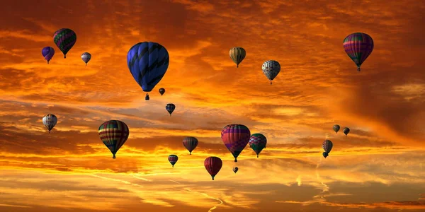 Macera için sıcak hava balonu