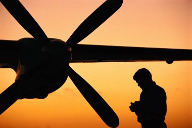 Helikopter gökyüzü vida uçak pilotu