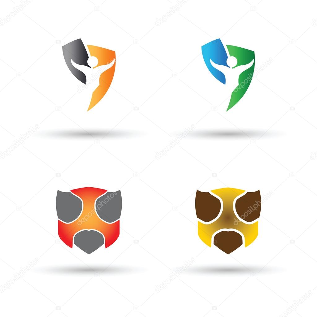 Shield Illustration, Sign, Symbol, Button, Badge, Icon, Logo