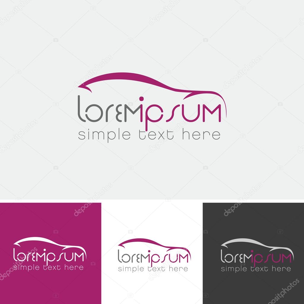 Vector Emblem of Car, Logo and Logo type