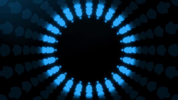 光隧道视频背景 用于虚拟问候 夜总会 颁奖典礼的循环动画 — 图库视频影像