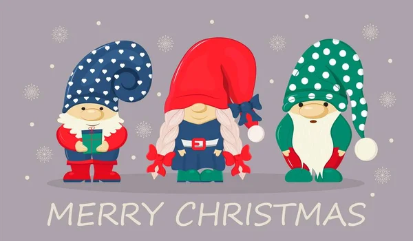 Noel Noel Baba Nın Peri Yardımcı Illüstrasyonu Yeni Yıl Mutlu — Stok Vektör