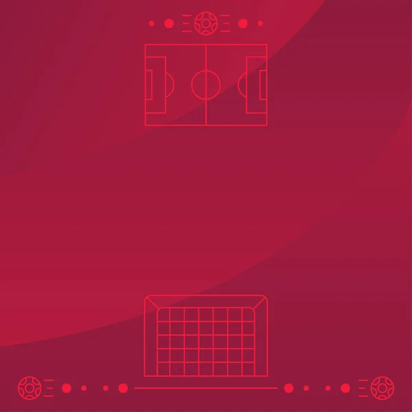 Abstract Red Gradient Background Vector Sport Competition Elements Shown Tournament — Stok Vektör