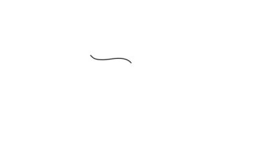 Yoga pose motion in continuous line art, video hand drawing style. Yoga girl minimalism sport clip.