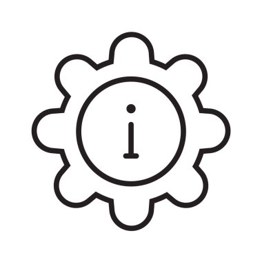 Bilgi satırı simgesi vektörü. Bilgi ve yardım masası. Bilgi Merkezi, arama bilgileri, büyüteç simgesi.