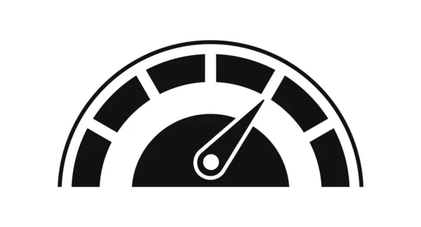 Speedometer Icon Vector Scale Meter Outline Style Tachometer Icon Speed — ストックベクタ