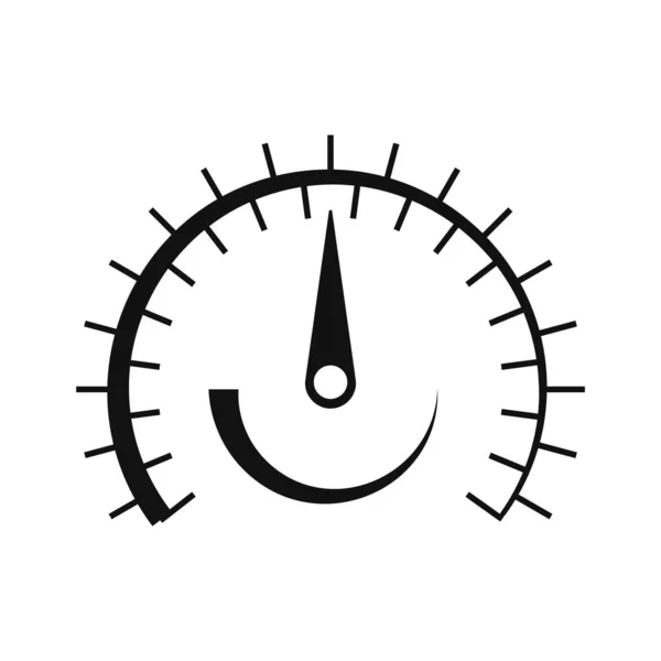 速度计图标矢量 刻度表是轮廓式的 仪表盘图标 速度指示器符号 在线汽车速度计 快速签名线图标 Internet Speed Control Check — 图库矢量图片