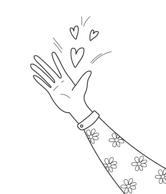 Karalama tarzında konsept vektör vermeyi seviyor. Kalpleri sevgi, izlenim, dostluk olarak ver. Takipçiler sosyal ağdaki içeriği severler. Teşekkür ederim. Ver, sevgiyi paylaş. Gönüllüler simgesi.