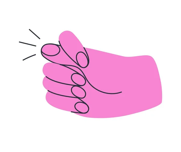 Fig Shows Hand Vector Hand Gesture Illustrtion — Image vectorielle