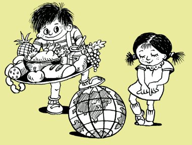 karikatür. Tüm aşk için