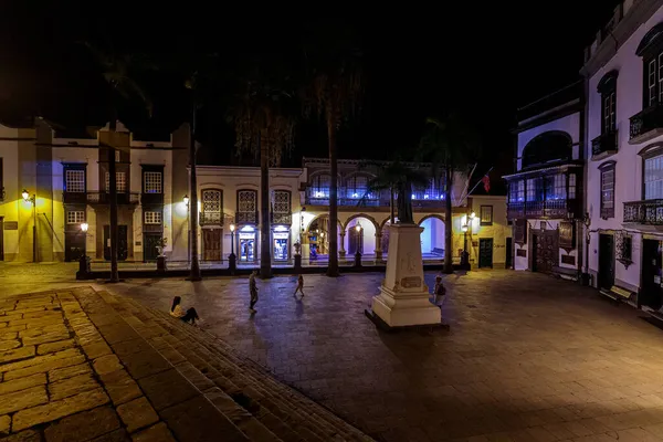 Old Town Santa Cruz Palma Night — Stock Photo, Image