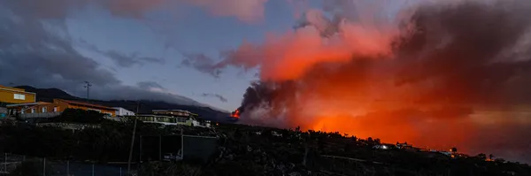 Vedute Dell Eruzione Del Vulcano Cumbre Vieja Palma Foto Stock