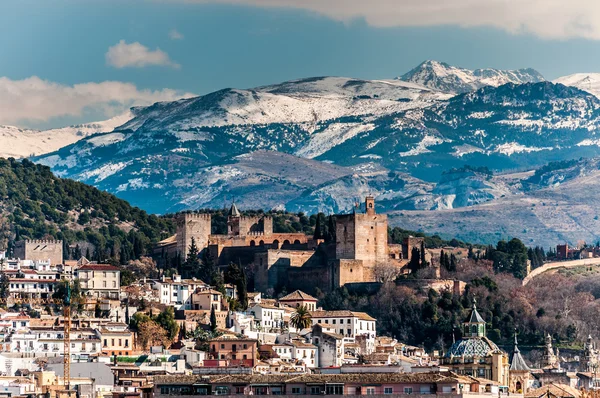 Alhambra in winter. — Stock Photo, Image