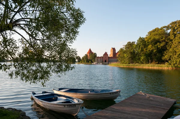 Castelo de Trakai, Lituânia . — Fotografia de Stock