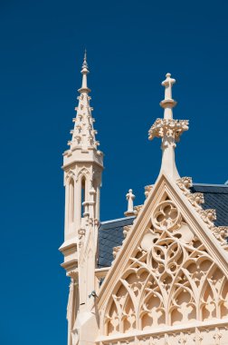 architectonicel detial neogotic style.lednice Kalesi, Çek rebulic.