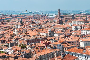 panoramik görünümü Venedik san marco çan kulesi, İtalya.