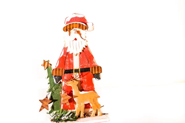 Santa klausul med träd — Stockfoto