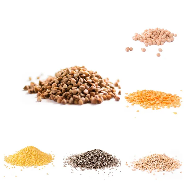 Cereali da collage alimentare — Foto Stock