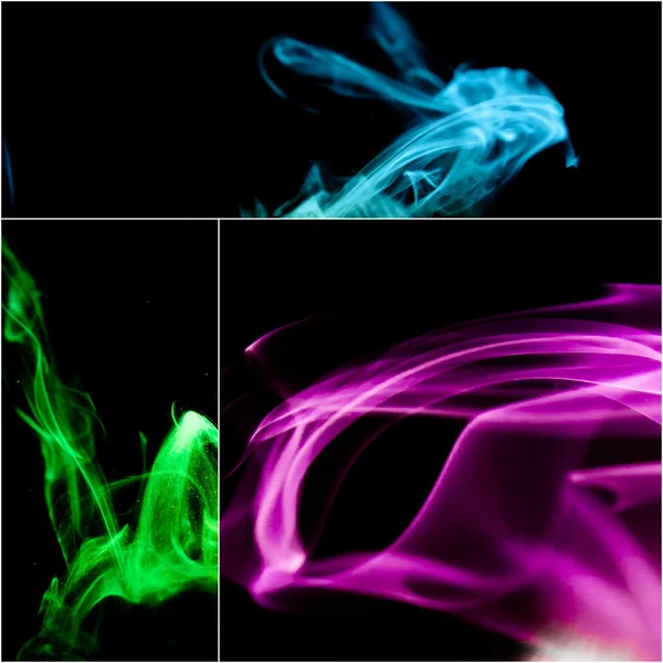 Rauch-Collage — Stockfoto