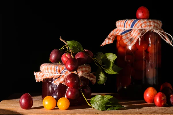 Conservar frasco de frutas — Foto de Stock