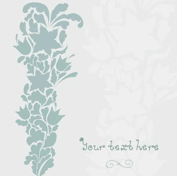 Fond vectoriel avec des fleurs et placez avant votre texte — Image vectorielle