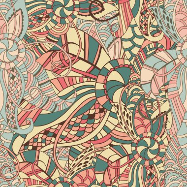 Kusursuz, soyut el yapımı dalgalar, dalgalı arka plan. Duvar kağıdı, şablon dolguları, web sayfası arka planı, yüzey dokuları için kusursuz desen kullanılabilir. Muhteşem, dikişsiz çiçek arkaplanı.