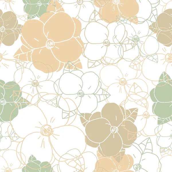 Elegancia abstracta Patrón sin costuras con fondo floral. Patrón sin costura se puede utilizar para el papel pintado, relleno de patrones, fondos de página web, texturas superficiales. Precioso fondo floral sin costuras Eps 10 — Vector de stock