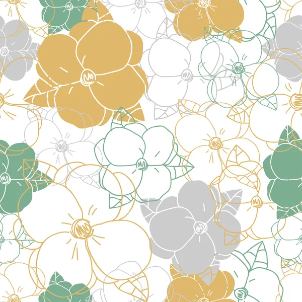 Absztrakt elegancia Seamless pattern, virágos háttérrel. Varrat nélküli mintát lehet használni a háttérkép, a kitöltőmintáikat, a weblap háttér, felszíni textúrák. Gyönyörű virágos varratmentes háttérben Eps 10 — Stock Vector