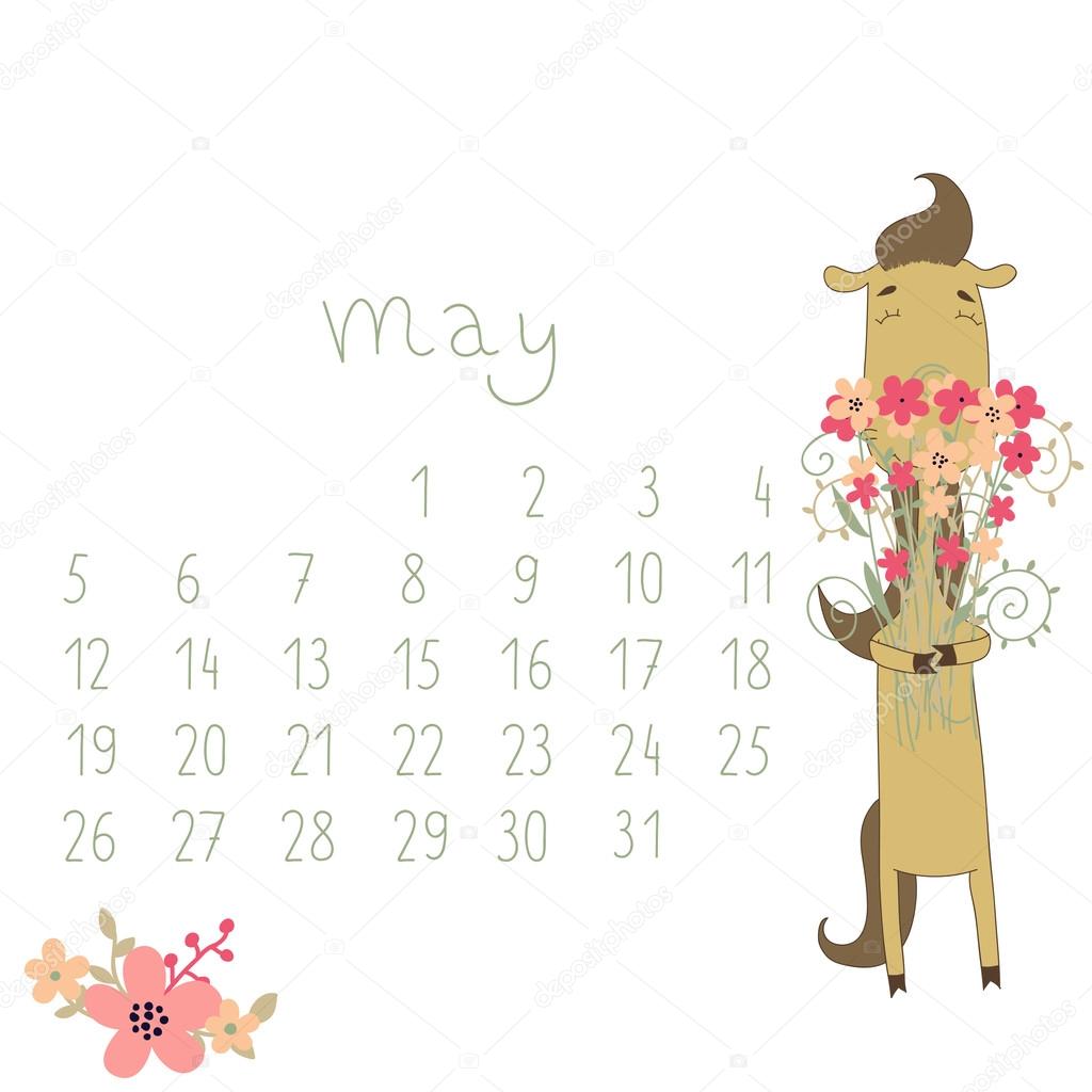 Calendar for May 2014.