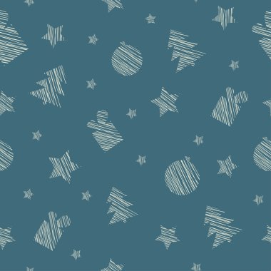 basit retro Noel desenleri