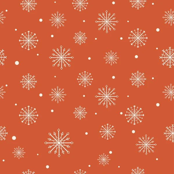 Christmas pattern with snowflakes. — Stock Vector