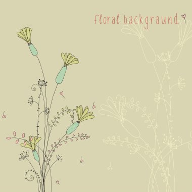 Şirin çiçek arkaplanı