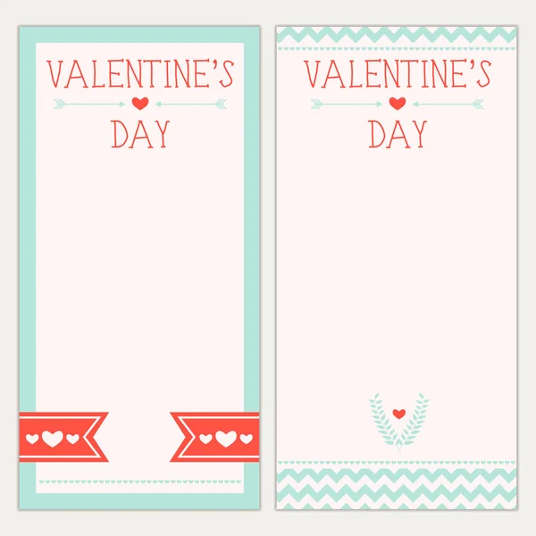 Feliz día de San Valentín Carta Tarjeta de felicitación . — Vector de stock