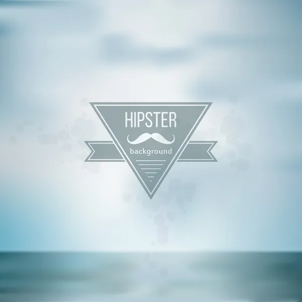 Hipster fundo azul — Vetor de Stock