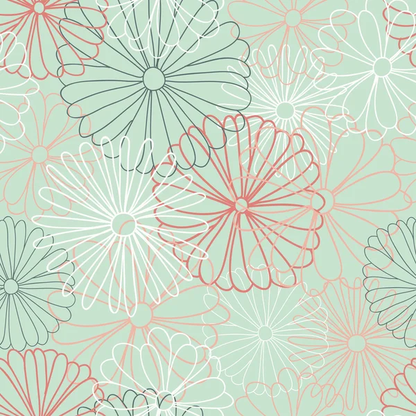 Seamless floral pattern. Flowers texture. — Stock Vector