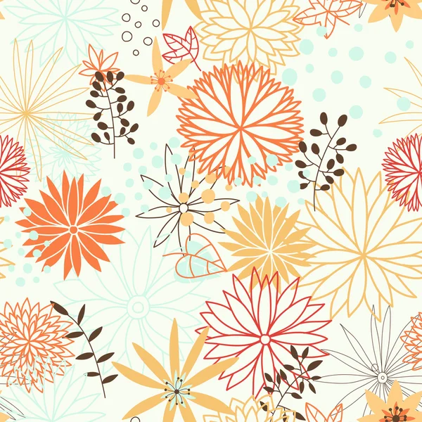 Flores de dibujos animados — Vector de stock