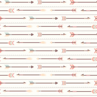 desen renkli Hint oklarla şirin