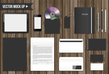 vektör kurumsal kimlik mock up