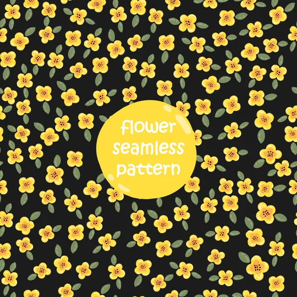 Σύνολο χωρίς ραφή μοτίβο λουλουδιών. — Διανυσματικό Αρχείο