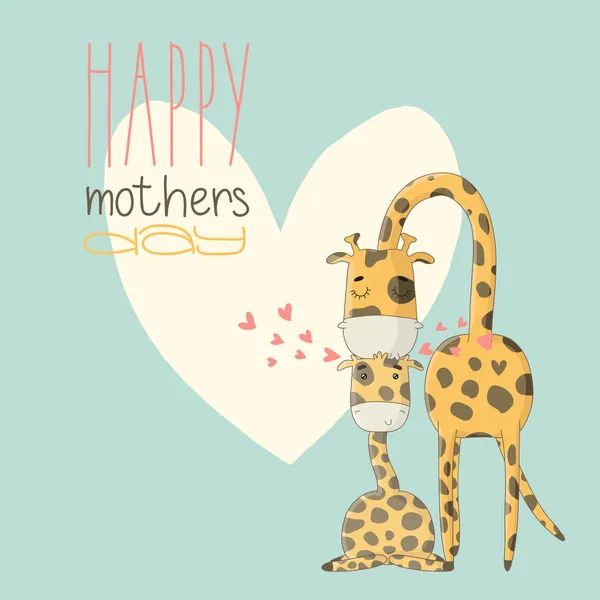 Anneler Günü için tebrik kartı..