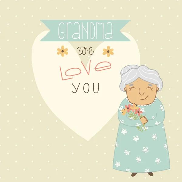 Büyükanne için kart.