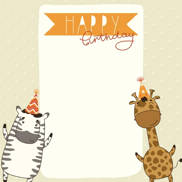 Happy birthday card achtergrond — Stockvector