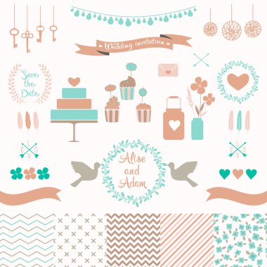 Düğün tasarımı için ayarla.