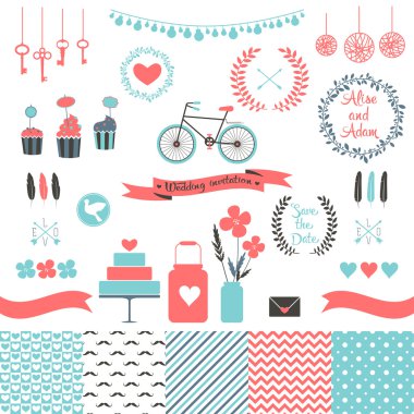 Düğün tasarımı için ayarla.