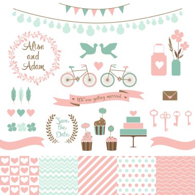 Düğün tasarımı için ayarla.